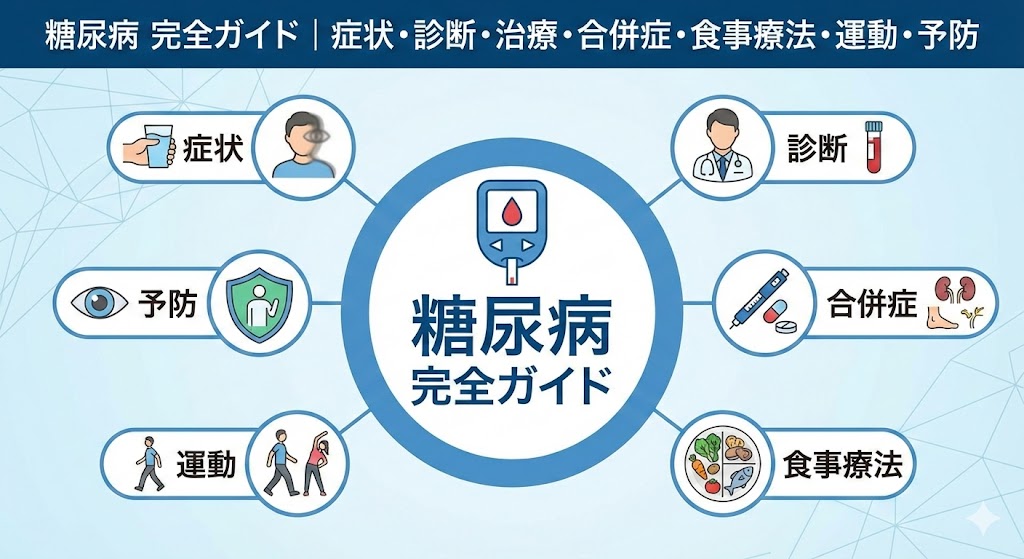 糖尿病 完全ガイド｜症状・診断・治療・合併症・食事療法・運動・予防
