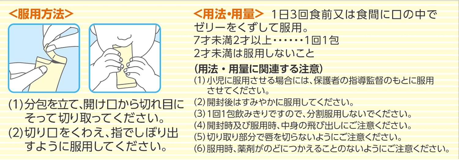 こども咳止め漢方ゼリー（パッケージ）