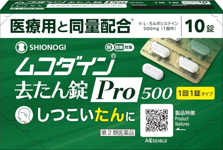 【2026最新】ムコダイン去たん錠Pro500は効く？成分分析で徹底検証