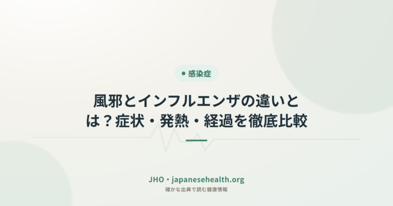 感染症 完全ガイド|症状・検査・治療・予防・ワクチン・耐性菌 8 風邪とインフルエンザの違いとは?症状・発熱・経過を徹底比較