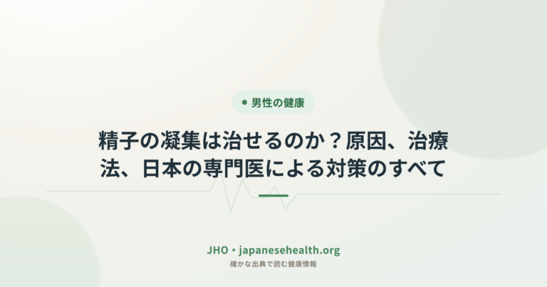 精子の凝集は治せるのか？原因、治療法、日本の専門医による対策のすべて